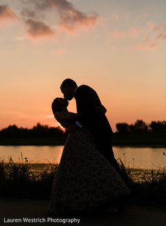 Amazing Indian bride and groom silhouette photo. Amazing Indian bride and groom silhouette photo.