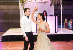 Indian lovebirds having their first dance. Indian lovebirds having their first dance.