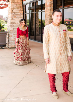 Sweet Indian bride about to meet the groom. Sweet Indian bride about to meet the groom.