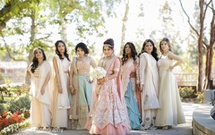 Indian bride posing with Maharanis. Indian bride posing with Maharanis.