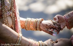 Indian bride holding hands with Raja. Indian bride holding hands with Raja.