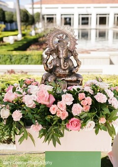 Statue of Ganesha at the venue. Statue of Ganesha at the venue.
