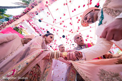 Indian bride and groom during the rituals. Indian bride and groom during the rituals.