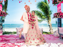 Newlyweds looking magical. Newlyweds looking magical.