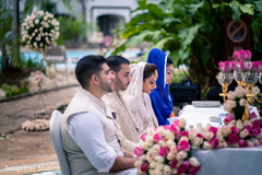 Indian couple and special guests. Indian couple and special guests.