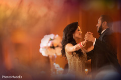 Indian bride and groom first dance capture. Indian bride and groom first dance capture.