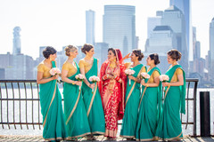 Cute Indian bride and bridesmaids capture. Cute Indian bride and bridesmaids capture.