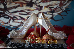 Incredible Indian bridal wedding shoes and kalire. Incredible Indian bridal wedding shoes and kalire.