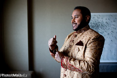 Charming Indian groom getting ready capture. Charming Indian groom getting ready capture.