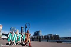 Outdoors capture of Indian groom with groomsmen. Outdoors capture of Indian groom with groomsmen.