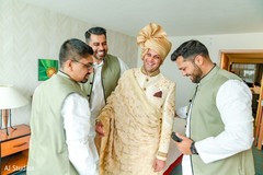 Raja with groomsmen. Raja with groomsmen.
