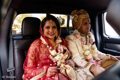 Indian bride and groom after the nuptials. Indian bride and groom after the nuptials.