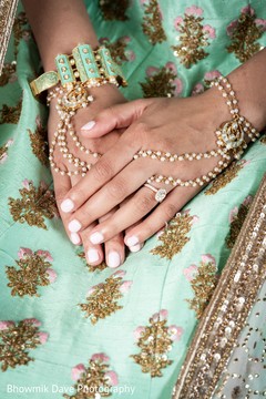 Indian bride's wedding jewelry capture Indian bride's wedding jewelry capture