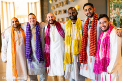 Joyful indian groomsmen on their pre wedding outfits. Joyful indian groomsmen on their pre wedding outfits.