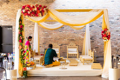 Marvelous Indian wedding ceremony mandap decor. Marvelous Indian wedding ceremony mandap decor.