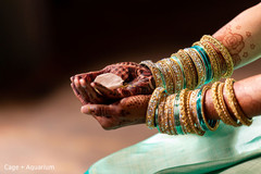 Closeup capture of Indian bride with her bangles on. Closeup capture of Indian bride with her bangles on.