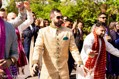 Indian groom's baraat procession. Indian groom's baraat procession.