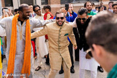 Joyful indian wedding baraat procession. Joyful indian wedding baraat procession.