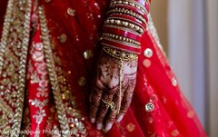 Indian bride wearing the mehndi design. Indian bride wearing the mehndi design.