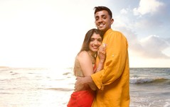Sweet Indian couple in a beautiful sunny day. Sweet Indian couple in a beautiful sunny day.
