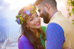 Dreamy capture of Indian bride and groom. Dreamy capture of Indian bride and groom.