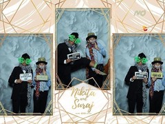 Cute young men on a photobooth photography. Cute young men on a photobooth photography.
