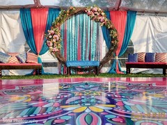 Marvelous Indian Sangeet decorations. Marvelous Indian Sangeet decorations.