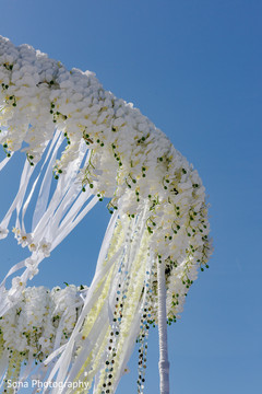 Closeup capture of mandap flowers decor. Closeup capture of mandap flowers decor.