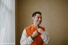 Indian groom getting ready. Indian groom getting ready.