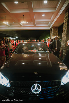 Elegant car for our Indian couple. Elegant car for our Indian couple.