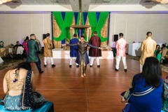 Indian groom dancing for his maharina. Indian groom dancing for his maharina.