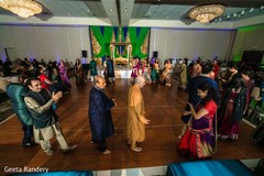 Guest dancing at sangeet. Guest dancing at sangeet.