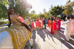 Indian groom in his baraat. Indian groom in his baraat.