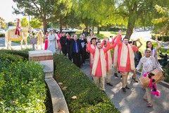 Indian groom arriving with baraat ceremony. Indian groom arriving with baraat ceremony.
