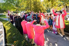 Joyful baraat ceremony. Joyful baraat ceremony.