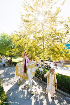 Colorful Indian groom on his horse. Colorful Indian groom on his horse.