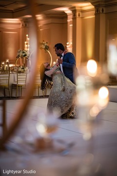 Indian bride and groom dancing capture Indian bride and groom dancing capture