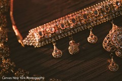 Closeup capture of maharani's wedding necklace. Closeup capture of maharani's wedding necklace.
