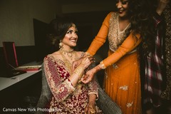 Adorable indian bride getting ready. Adorable indian bride getting ready.