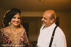 Sweet Indian bride with father capture. Sweet Indian bride with father capture.
