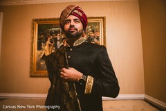 Indian groom on his wedding ceremony outfit. Indian groom on his wedding ceremony outfit.