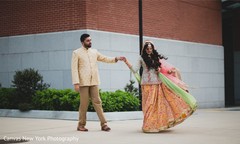 Lovely Indian bride and groom outdoors capture. Lovely Indian bride and groom outdoors capture.
