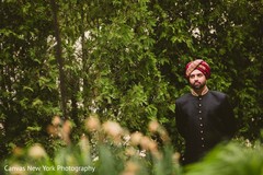 Outdoors Indian groom photo session. Outdoors Indian groom photo session.