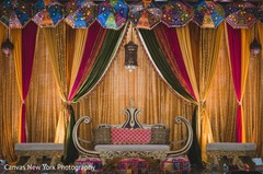 Magnificent Indian Sangeet stage decorations. Magnificent Indian Sangeet stage decorations.