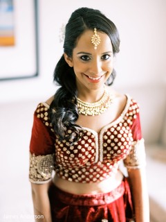 Enchanting indian bride on her ceremony outfit. Enchanting indian bride on her ceremony outfit.