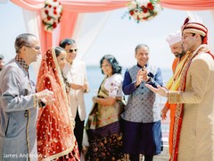 Lovely Indian bride and groom at their ceremony. Lovely Indian bride and groom at their ceremony.