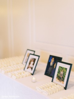 Elegant Indian wedding reception table decor. Elegant Indian wedding reception table decor.