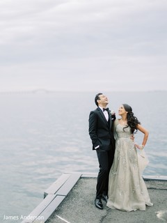 Fun Indian bride and groomsmen photo. Fun Indian bride and groomsmen photo.