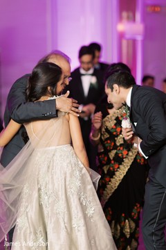 Indian couple at their wedding reception party. Indian couple at their wedding reception party.