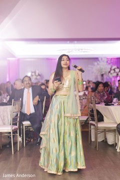 Lovely Indian bridesmaid speech moment. Lovely Indian bridesmaid speech moment.